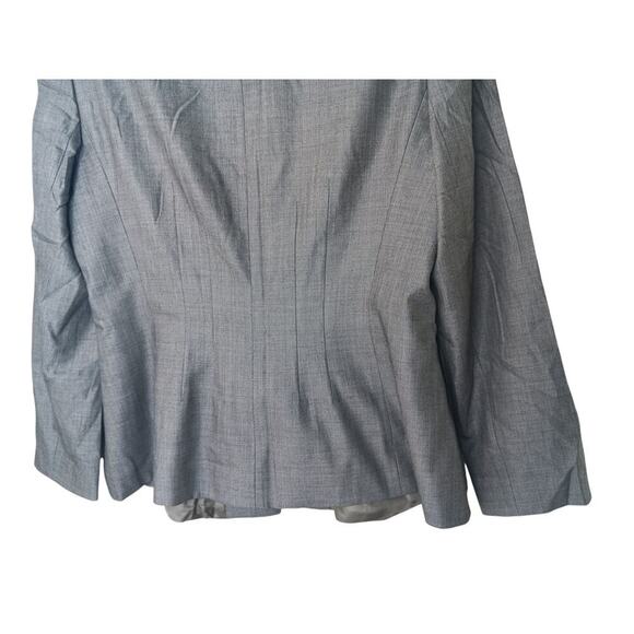 Giorgio Armani Gray Wool Silk Blend Jacket Blazer Size 46 (US 12) Made in Italy - Picture 8 of 16